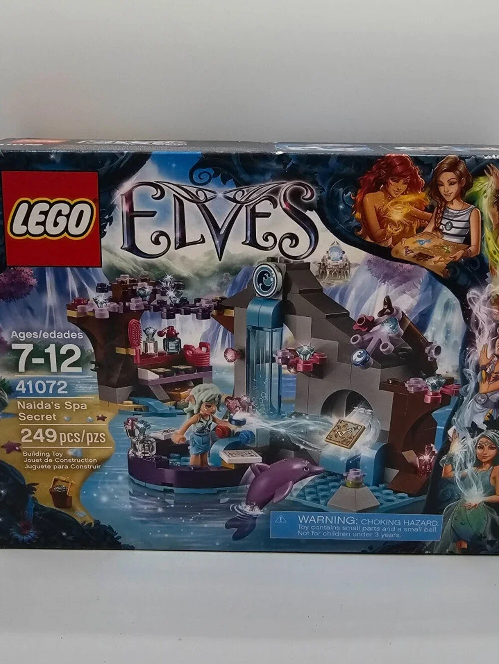 LEGO (41072) Elves Naida's Spa Secret 249 pcs - Elf Dolphin - Retired 2015 - New
